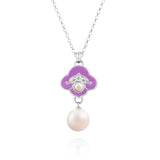 Heavenly Cloud Necklace Purple