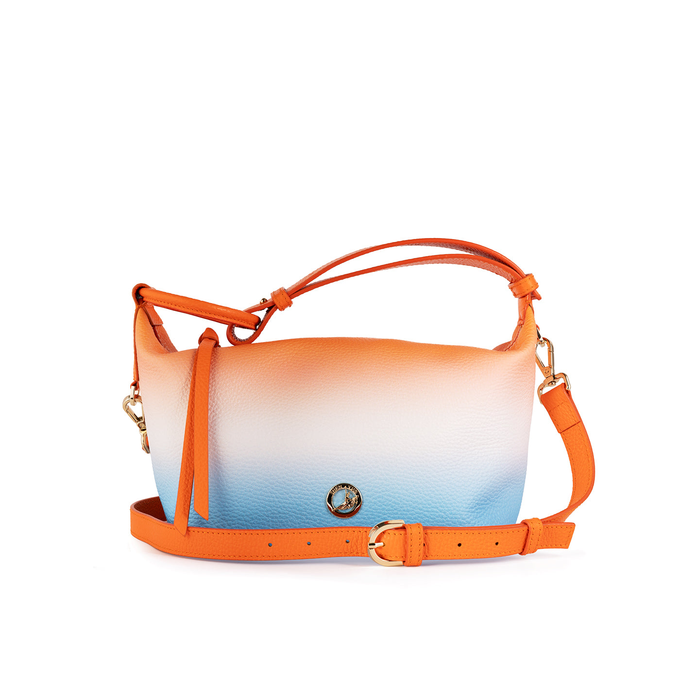 Ombre Bag Orange/Blue with Strap - Shen Yun Collections