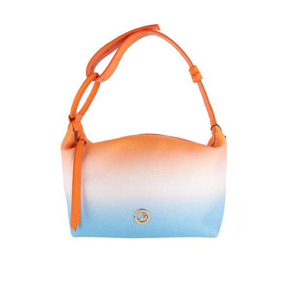 Ombre Bag Orange/Blue Strap Up Front - Shen Yun Collections