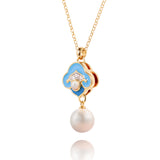 Heavenly Cloud Necklace Blue