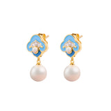 Heavenly Cloud Earrings Blue