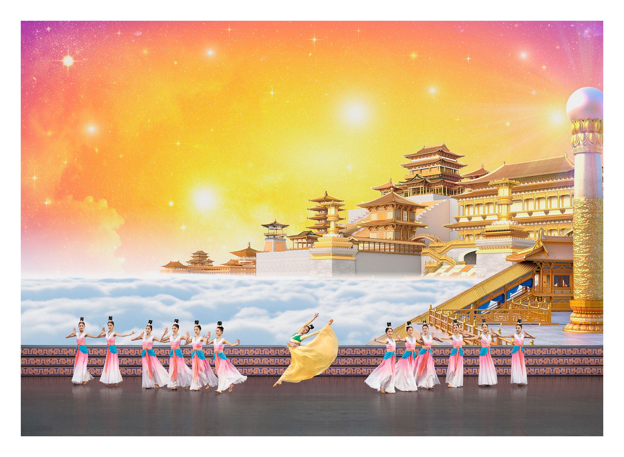 A Heavenly Scene Premium Giclée Print - Shen Yun Collections