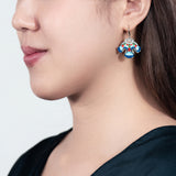 The Elegance of the Yi Earrings Blue Modeling - Shen Yun Collections