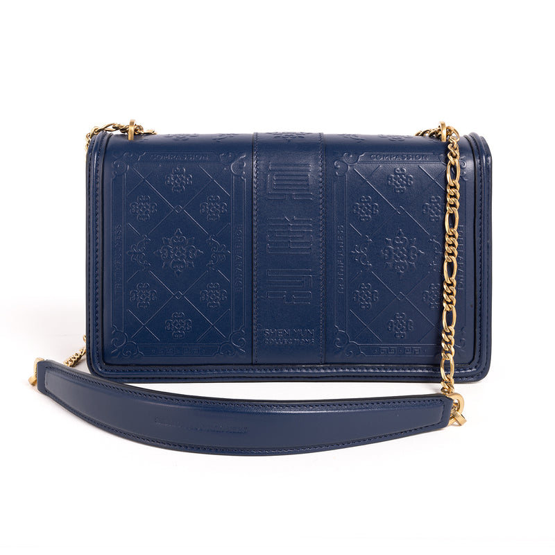 Zhen Shan Ren Shoulder Bag Navy Back - Shen Yun Collections