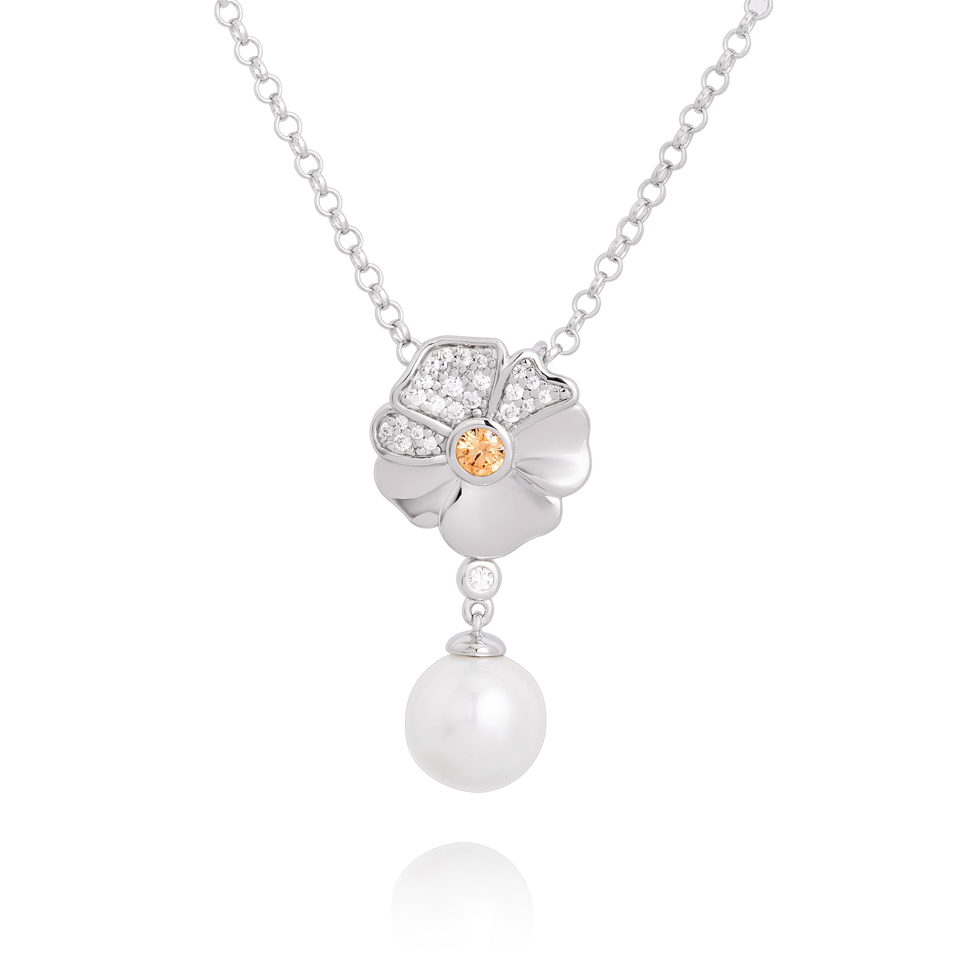 Flora Blessings Necklace Front - Shen Yun Collections