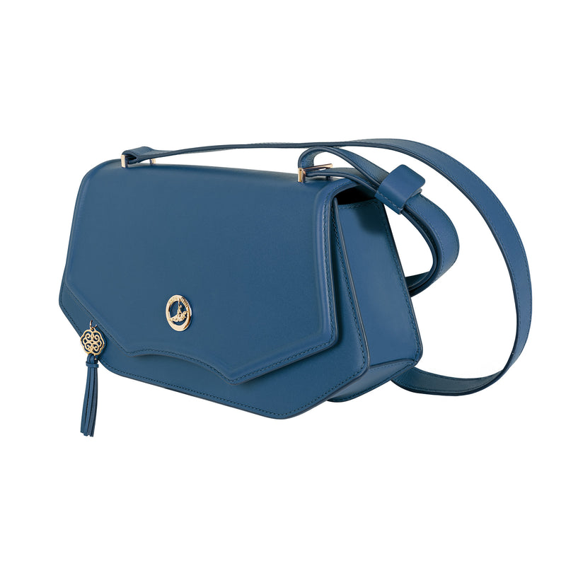 Manchurian Elegance Crossbody Bag Navy