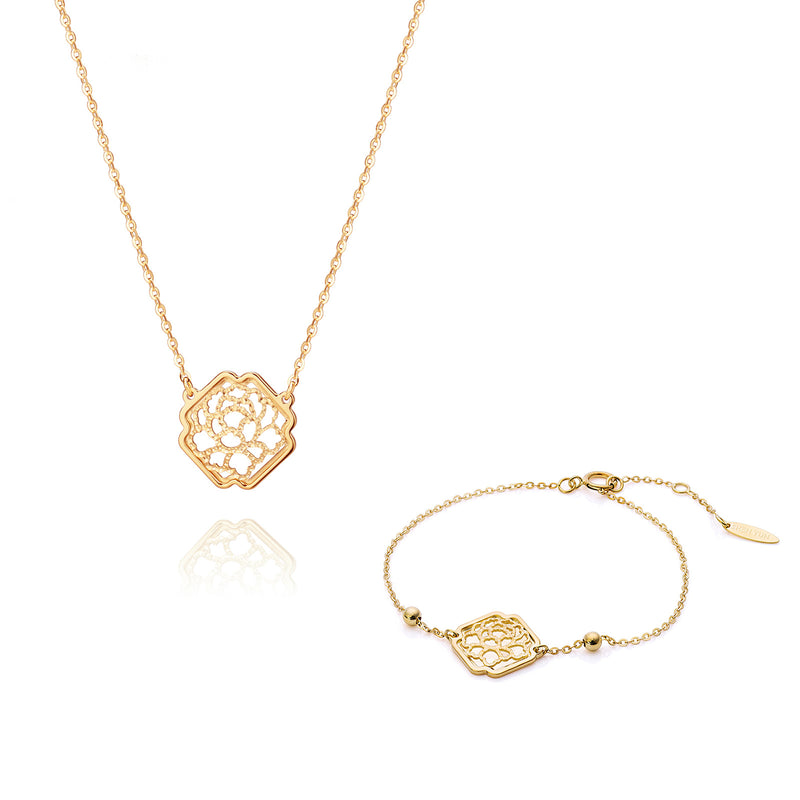 Tang Elegance Set 14K Yellow Gold