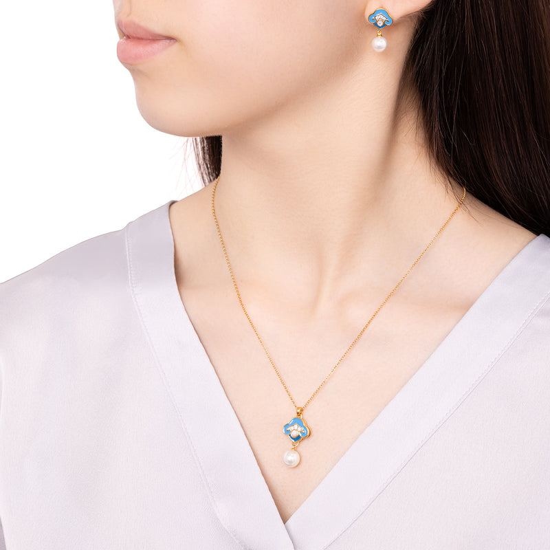 Heavenly Cloud Necklace Blue