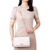 Zhen Shan Ren Shoulder Bag Off White Front Modeling 2 - Shen Yun Collections