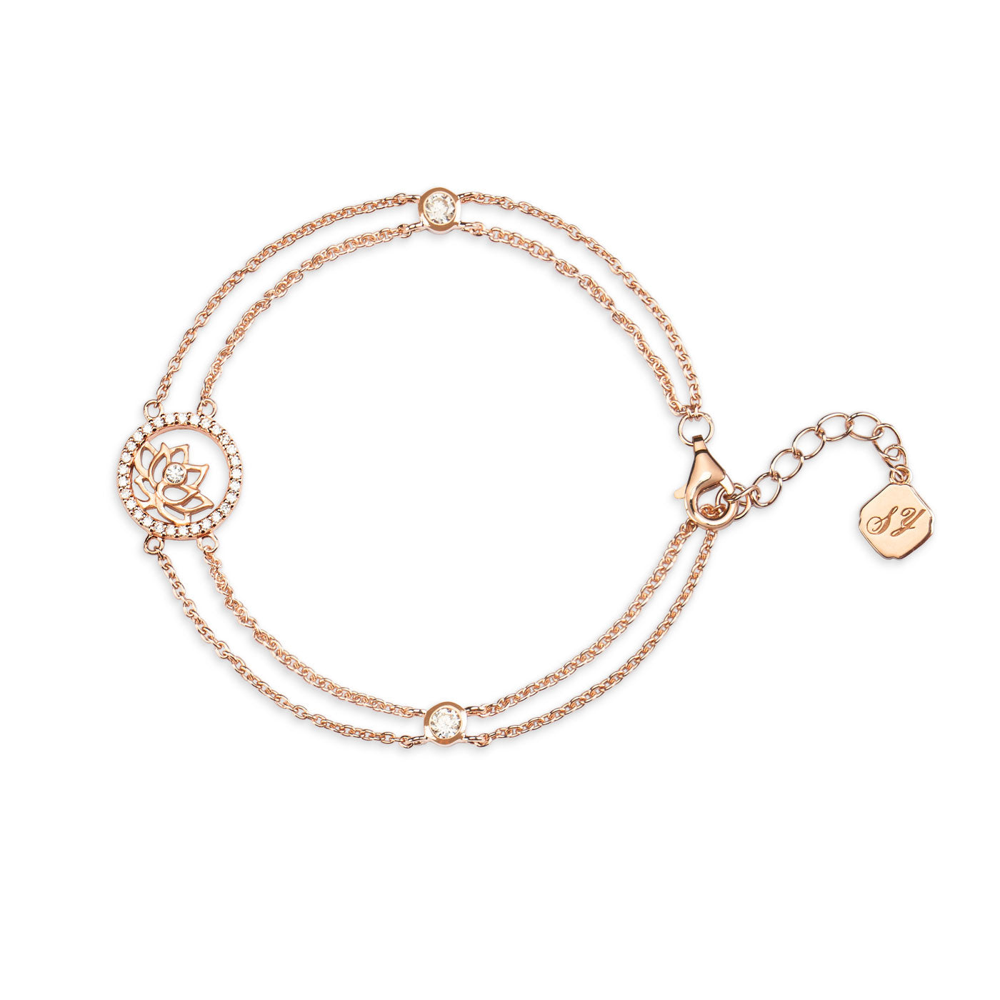 Lotus Fairies Bracelet Rose Gold Front | Shen Yun Collections 