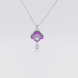 Heavenly Cloud Necklace Purple