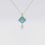 Heavenly Cloud Necklace Blue