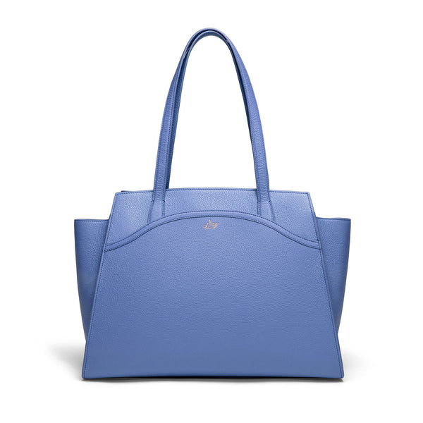 Tang Dynasty Grace Tote Bag - Cornflower - Blue - Front View  | Shen Yun Shop