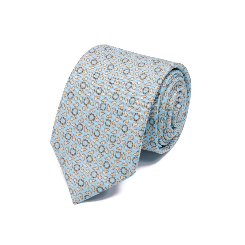 The Heroic Lu Zhishen Tie Light Blue Roll View | Shen Yun Collections