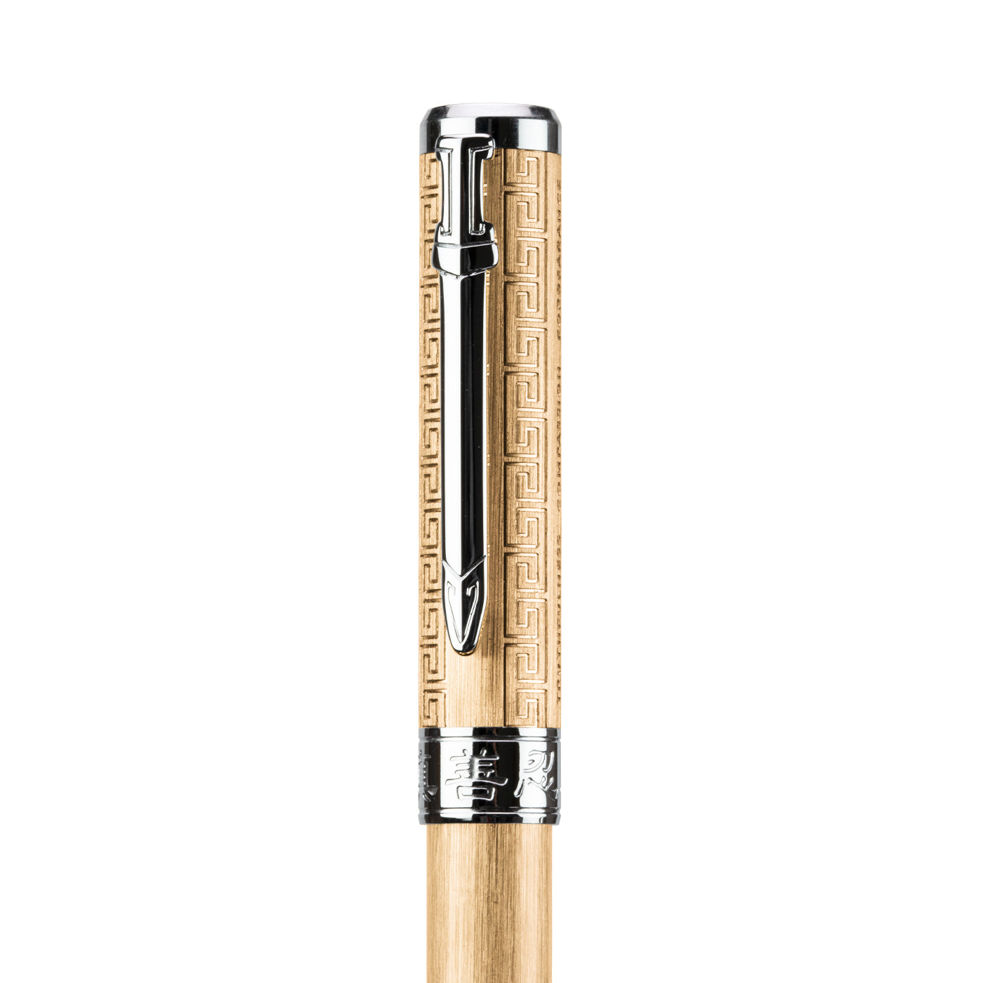 Zhen Shan Ren Wondrous Pen Gold with Silver Finish Face Left | Shen Yun Collections