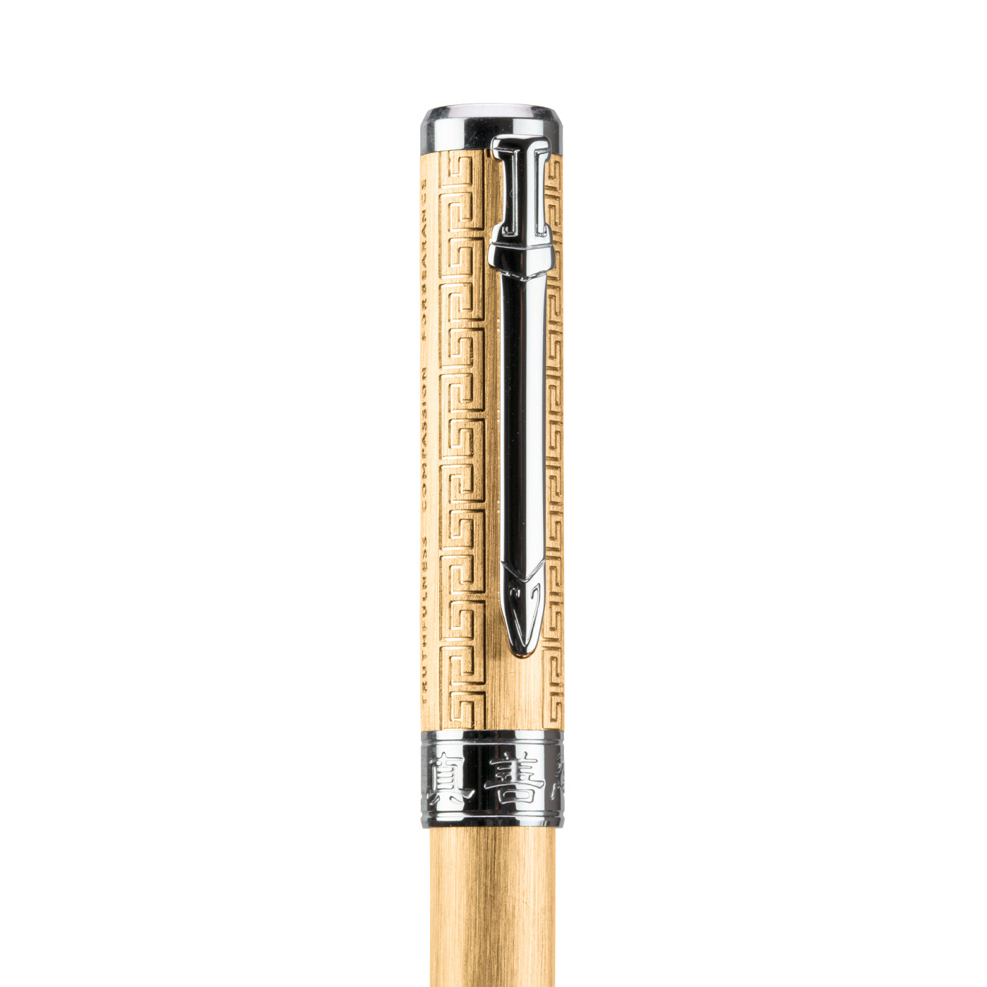 Zhen Shan Ren Wondrous Pen Gold with Silver Finish Face Right | Shen Yun Collections