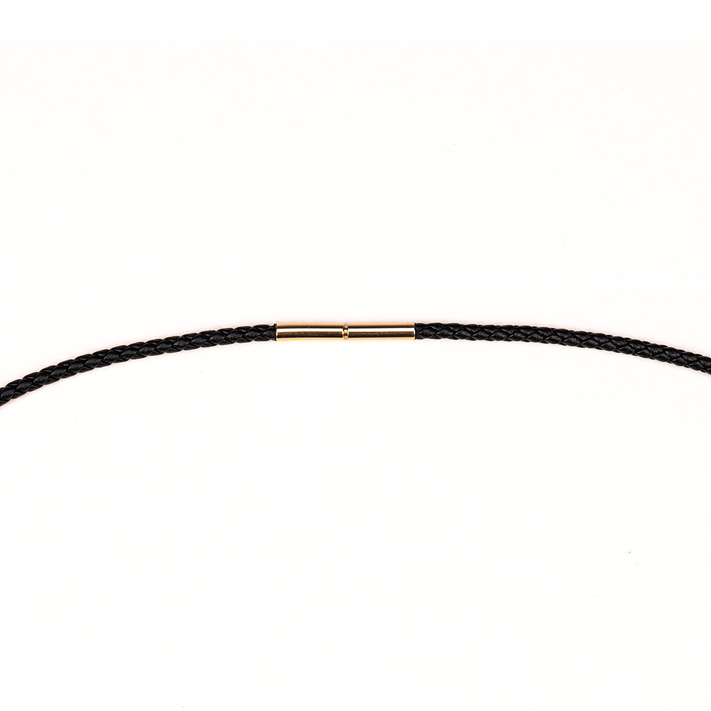 Leather necklace cord hot sale with gold clasp