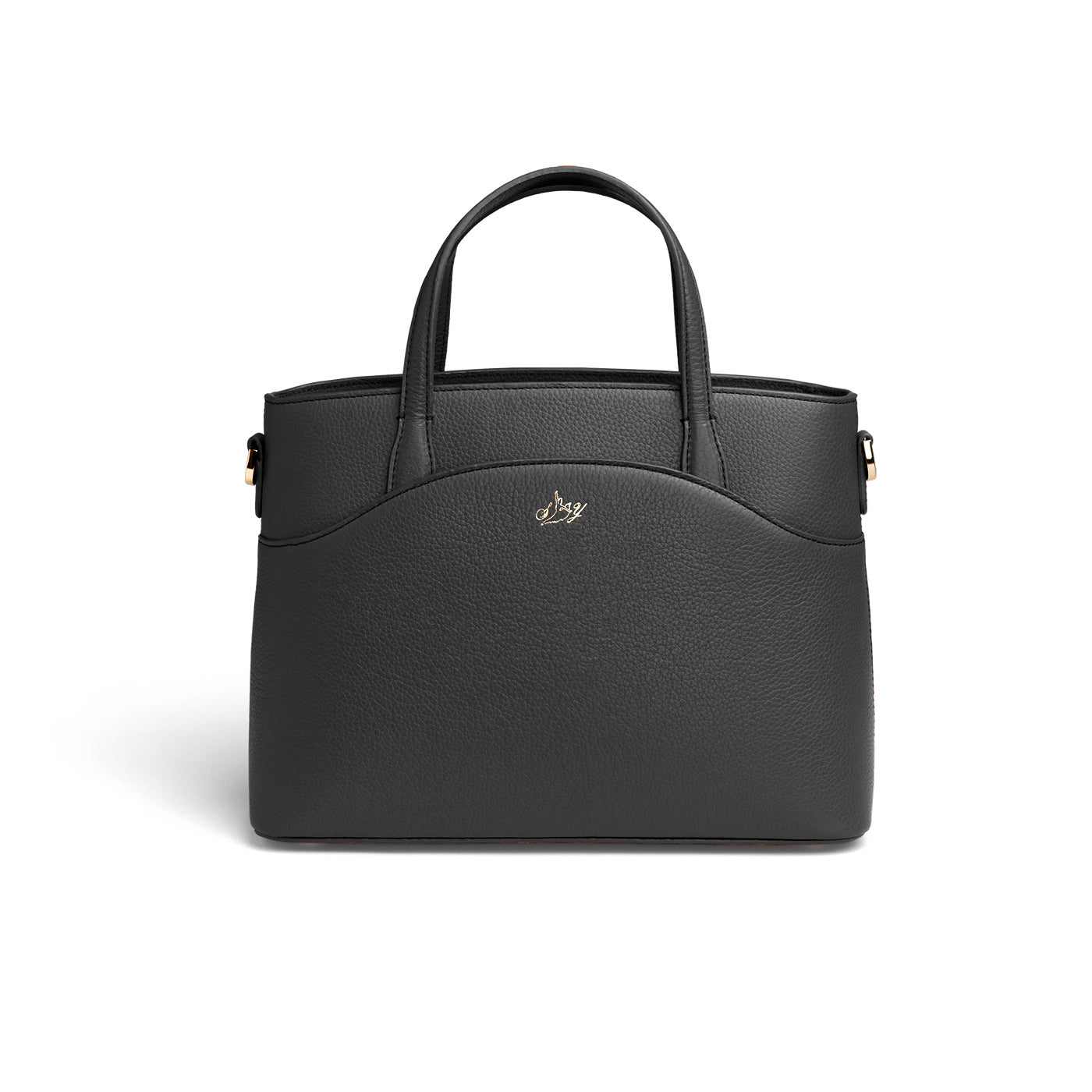 Tang Dynasty Grace Tote Bag Black Front View  | Shen Yun Collections 