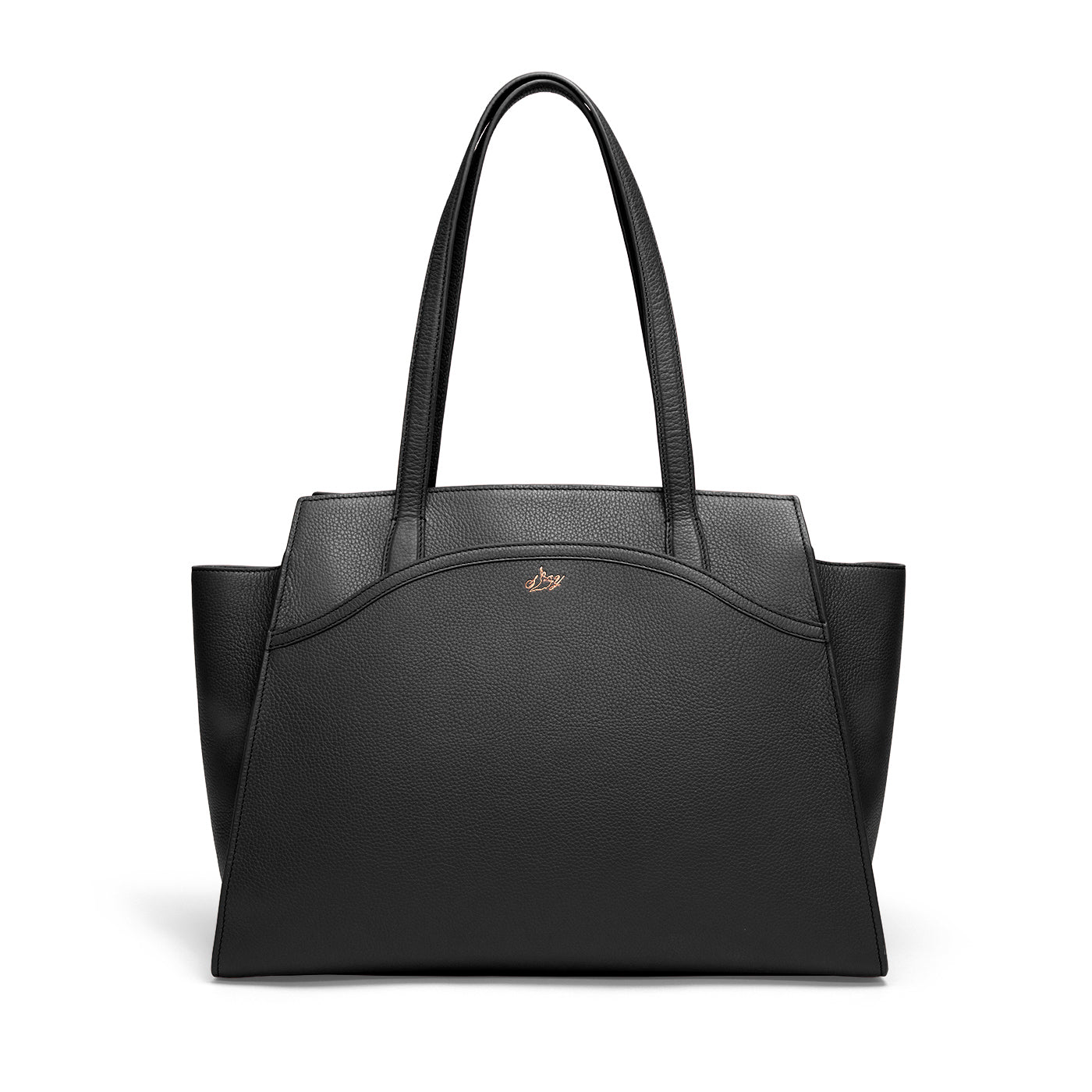 Tang Dynasty Grace Tote Bag Black Front View | Shen Yun Collections 