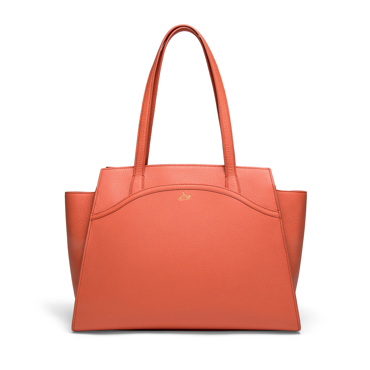 Tang Dynasty Grace Tote Bag Canyon Orange Front View | Shen Yun Collections 